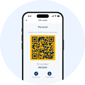 qr code tipping step